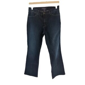 NYDJ NOT YOUR DAUGHTERS JEANS WOMENS JEANS SIZE 10 DARK WASH‎ WIDE LEG